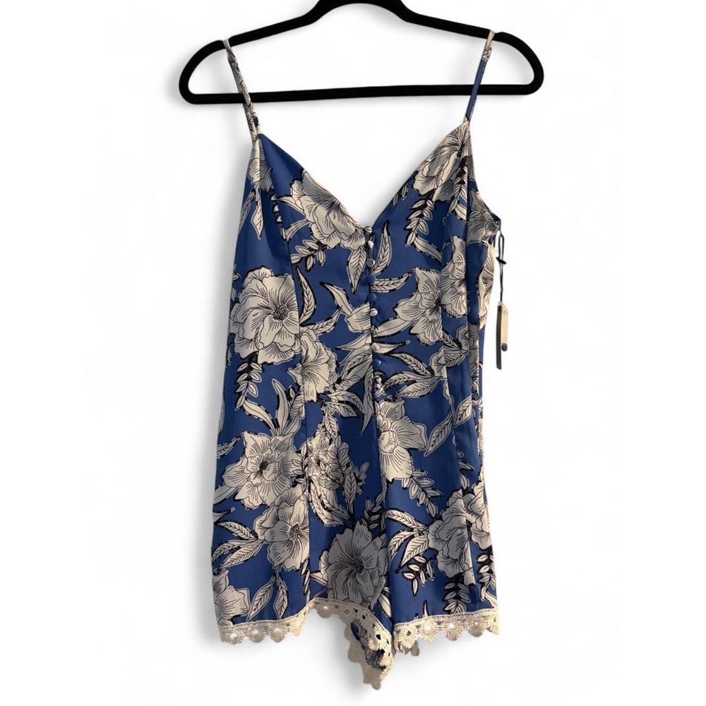 NWT Lovers and Friends Sapphire Romper Riviera Floral Women's Size S Boho Beach